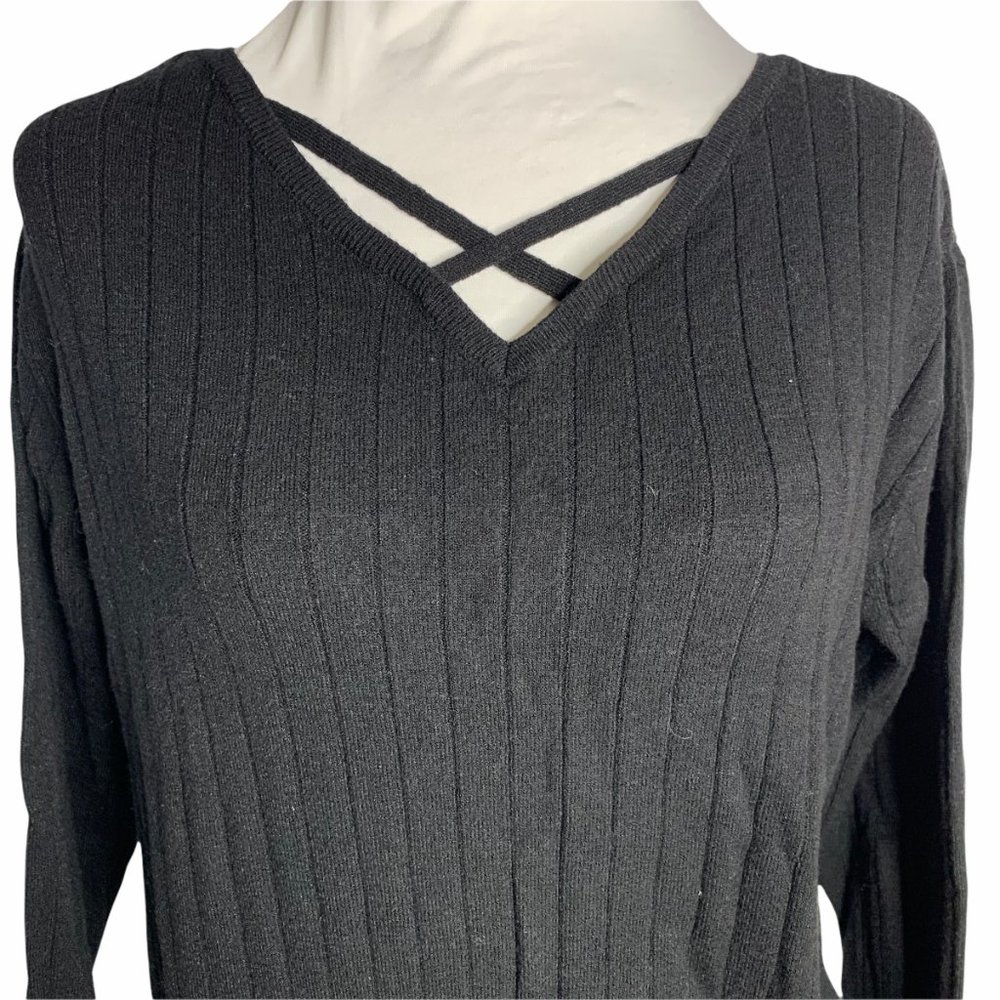 Japanese One Way Ribbed Knit Pullover Sweater 18PE - Picture 2 of 6